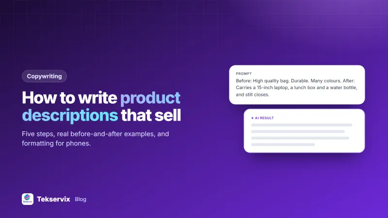 How to Write Product Descriptions That Sell (With Examples)