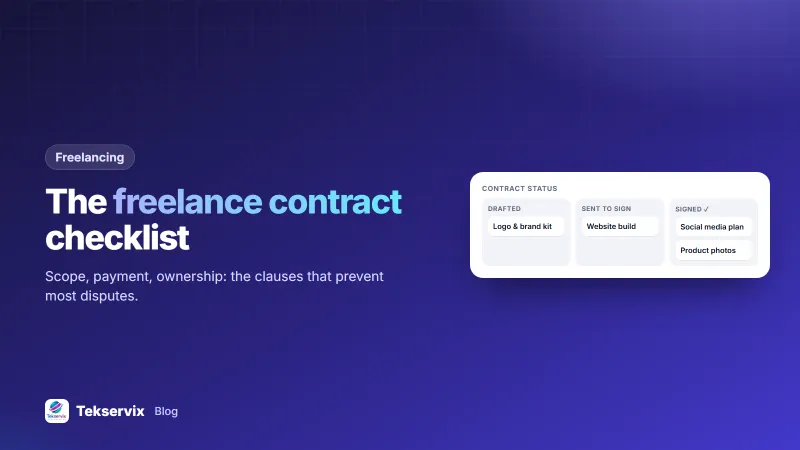 Freelance Contract: What to Include to Protect Your Work and Get Paid