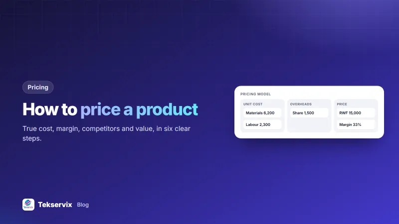 How to Price a Product: A Step-by-Step Method for Small Businesses