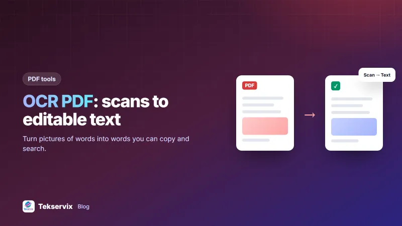 OCR PDF: How to Get Editable Text From a Scanned PDF or Photo