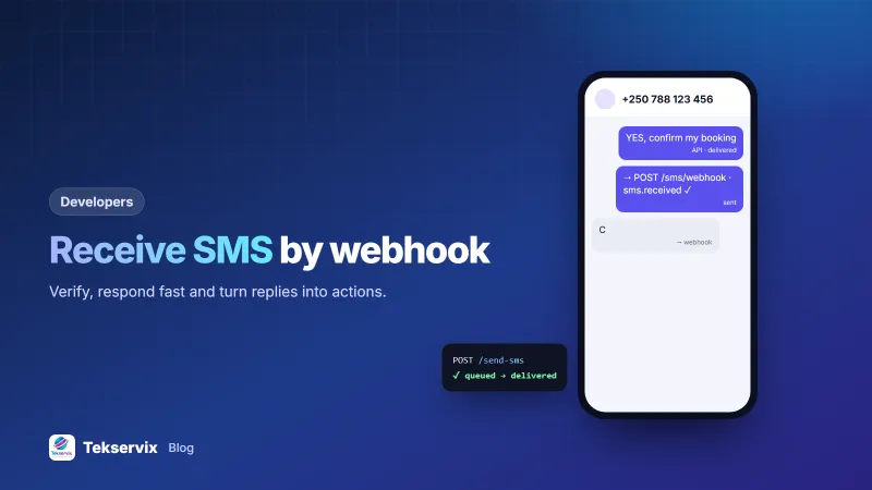 Receive SMS by Webhook: Handle Incoming Texts in Your App (With Code)
