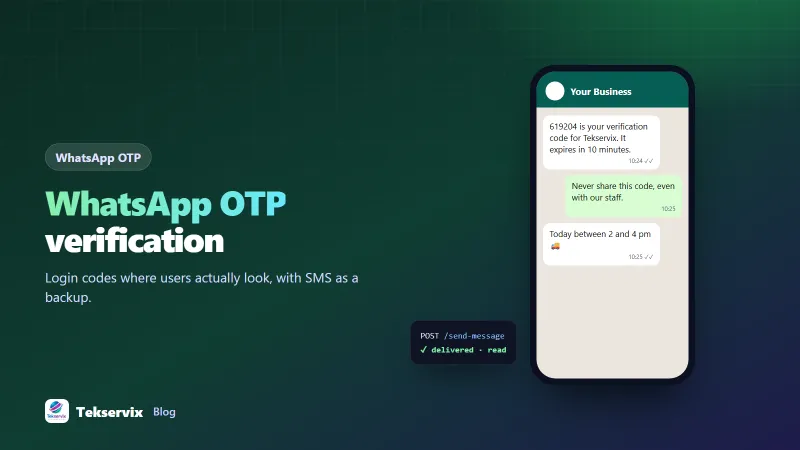 WhatsApp OTP Verification: Send Login Codes on WhatsApp Instead of SMS