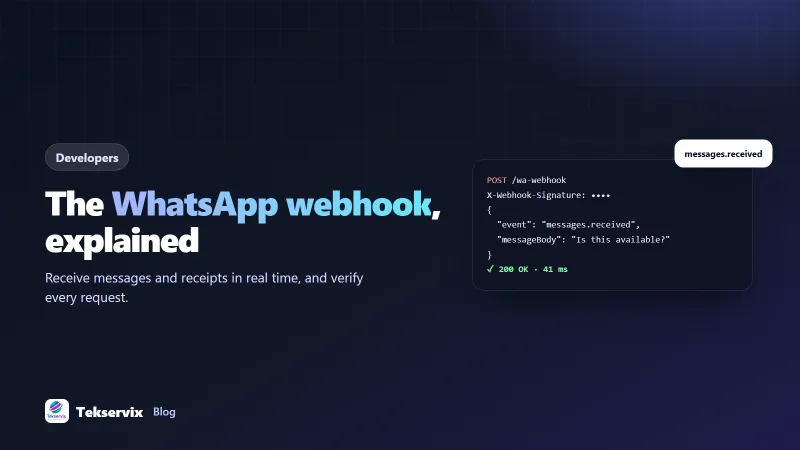 WhatsApp Webhook Explained: Receive Messages and Delivery Receipts in Your App